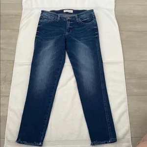 Vervet Flying Monkey Mid Rise Ankle Crop Raw Hem Skinny Jeans thumbnail 2