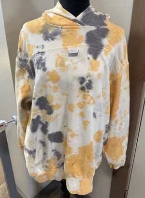 Nike NSW Tie Dye Acid Wash Pullover Hoodie Sweatshirt Women's M Loose Fit DO6213 thumbnail 1