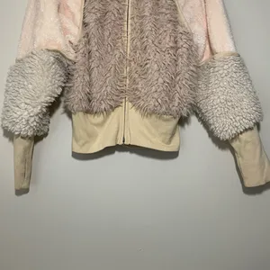 Free People One Aurora Faux Fur Bomber Jacket thumbnail 3