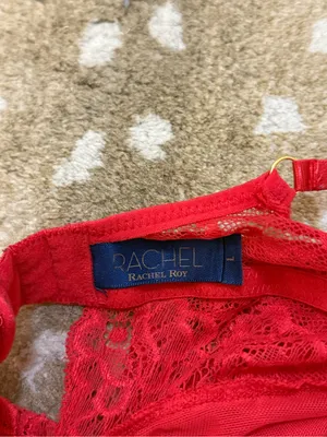 Rachel Roy Red Lace Bodysuit Teddy Size L Underwire Sheer Lingerie thumbnail 8