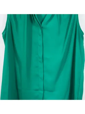 Collective Concepts Green Sleeveless Blouse Medium thumbnail 3