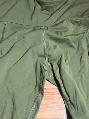 Aeropostale High-Waist Olive Green Active Leggings small thumbnail 2