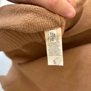 Aerie Brown Down To Earth Quarter Zip Pullover Sweatshirt Oversized Ribbed thumbnail 9