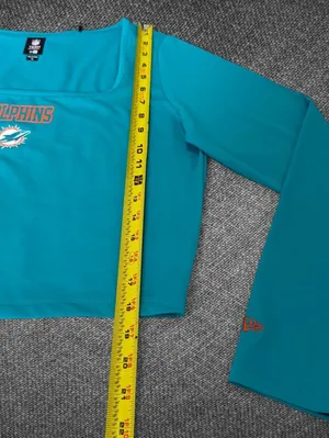 NFL Team Apparel Miami Dolphins Women’s XL Crop Top thumbnail 6