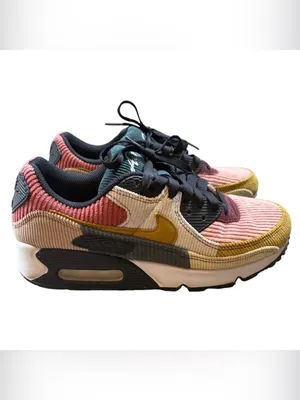 Nike Women's Multicolor Corduroy Air Max 90 Sneakers 7.5 thumbnail 5