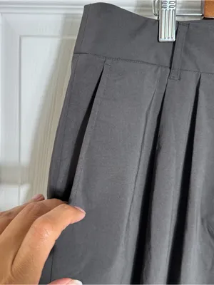 NWT Reformation Danielle Pants (Morel) Brown-Gray Size 8 Petite Baggy Wide Leg‎ thumbnail 4