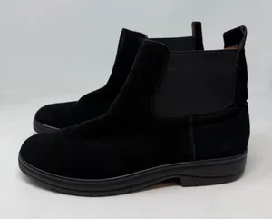 Lucky Brand Gabbee Chelsea Boots Womens 11M Black Suede Lug Sole Ankle Booties thumbnail 1
