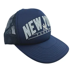 47 Brand MLB New York Yankees Blue Mesh Trucker Snapback Baseball Cap Hat OS thumbnail 1