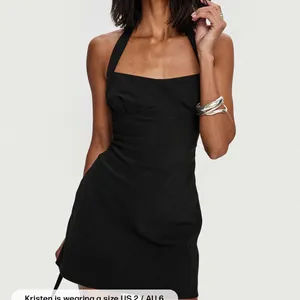 NWT Princess Polly Cabaret Halter Mini Dress Black thumbnail 2