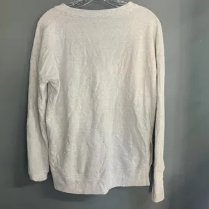 Athleta Gray Long Sleeve Oversized Crewneck Sweatshirt thumb holes small 730 thumbnail 5