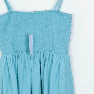 American Eagle Smocked Mini‎ Dress Blue Womens Size XS NWT thumbnail 5