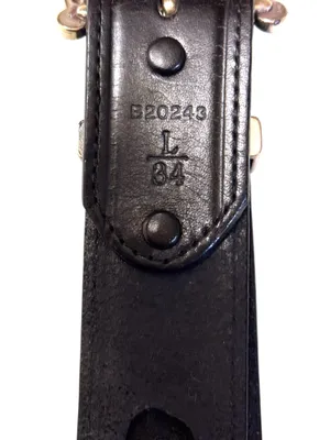 Brighton Black Pierced Leather Belt with Silver Western Buckle Sz L 34 thumbnail 5