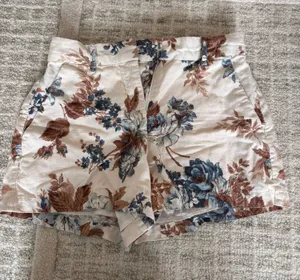 Printed Linen Shorts thumbnail 1