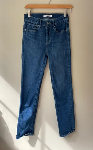 Levi's high rise straight jeans thumbnail 1