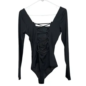 Ta3 LS Squary Bodysuit in Black Size Small thumbnail 2