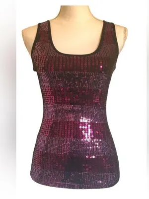 Express NWOT sequin tank top thumbnail 1