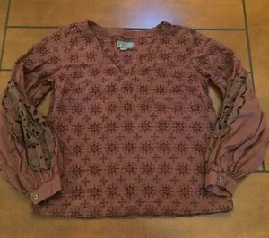 Anthropologie eyelit blouse medium thumbnail 1