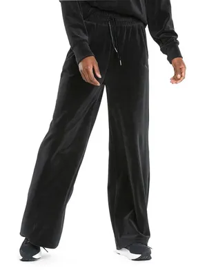 Ralph Lauren active black velour, cotton wide leg pull on track pants XL NWT​ thumbnail 1