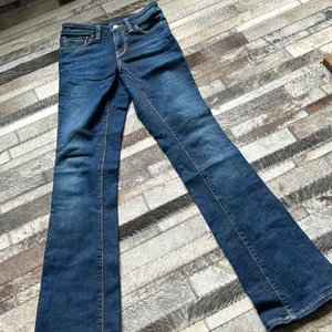 Pilcro Dark Wash Denim Flare Jeans‎ Size 25 thumbnail 1