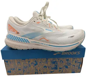 Brooks Adrenaline GTS 23 Womens Running Shoes Coconut Papaya Blue 120381 1B 152 thumbnail 1
