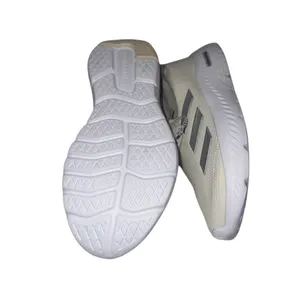 NWT Adidas Cloudfoam Move Lounger Shoes Slip On Off White / Silver Metallic thumbnail 11