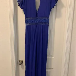 The Jetset Diaries Iris Blue Jumpsuit Size 6 Crochet Embellishments thumbnail 6