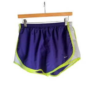 Nike Dri-FIT Tempo Running Shorts Purple Volt White Women's Medium thumbnail 3