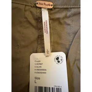Free People All Around Midi Maxi Full Skirt Olive Tan Khaki Size Large Neutral thumbnail 11