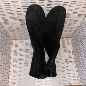 Free People Cecile Black Suede Leather Block Heel Ankle Boots Booties Sz 39 8.5 thumbnail 3