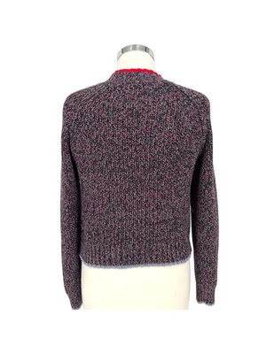 Rag & Bone Ilana Marled Sweater Navy Blue Multicolor Crewneck Size Small thumbnail 7