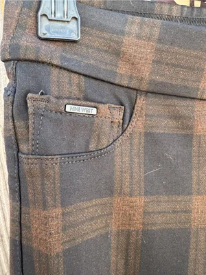 Nine West Men's Black and Brown Plaid Dress Pants thumbnail 5