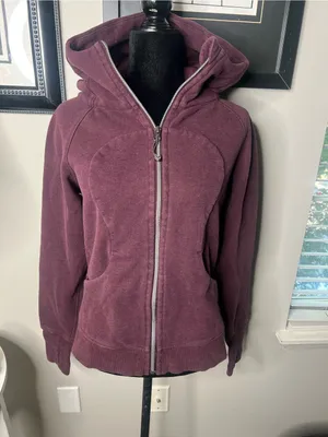 Lululemon scuba‎ full zip hoodie vintage plum 8 thumbnail 7