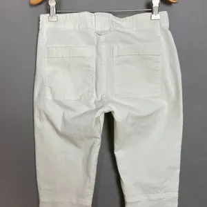Frame Trapunto Moto Pants Joggers White Zipper Ankle Seam Details Women Size‎ 25 thumbnail 5