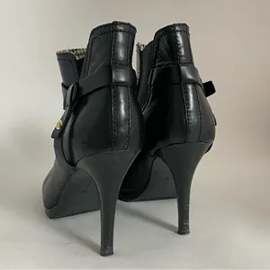 Tommy Hilfiger High Heels Boots Women’s size 9.5 Black Leather Buckle‎ thumbnail 5