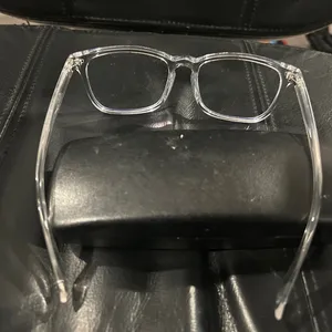 Clear Frame Glasses Clear Lens Ready to Wear Gray thumbnail 2