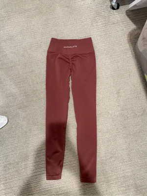 Alphalete Women's Maroon High-Waist Leggings thumbnail 2