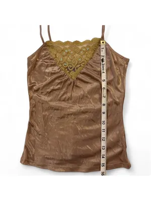 DKNY gold sequin tank top thumbnail 8