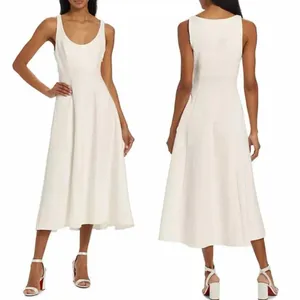 Reformation Mikol Princess Seam Pleated A-Line Midi Dress Medium thumbnail 7