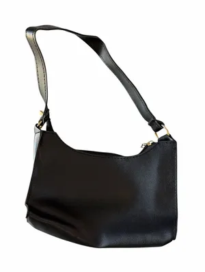 Women's Small Short Strap Faux Leather Black Purse #260812 thumbnail 1