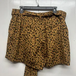 A New Day Cheetah Print Women's High Waisted Shorts w/ Tie Size XXL Pockets thumbnail 6