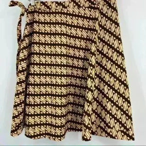 Tropiko‎ By Kultura Brown and Beige Wrap Skirt Size OS thumbnail 2