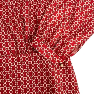 ALEXIS Coretti Mini Dress Silk Blouson Top Flounce Hem Printed Women's Size M thumbnail 8