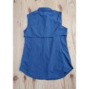 Eddie Bauer Women's Sleeveless Hiking Shirt XS Blue Vented Outdoor Travel Top thumbnail 7