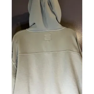 Aerie Hoodie Womens Large Green Full Zip Cropped Terry Cargo Pockets Sweatshirt thumbnail 6