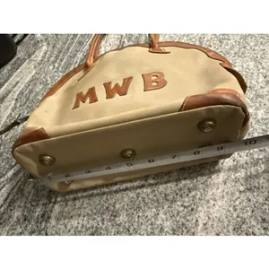 Vintage King Ranch Canvas Leather La Bolsa Bag‎ STAMPED JJ Kingsville Texas thumbnail 9