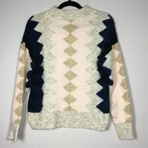 RD Style by Anthropologie Sweater XS Geometric Aztec Southwestern Cabincore‎ thumbnail 1