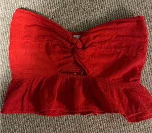 Blanco by Nature Red tube top thumbnail 1