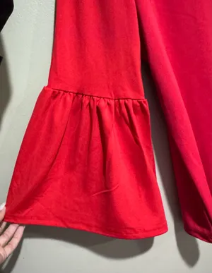 SHEIN Women’s Red Bell-Sleeve Top Small thumbnail 2