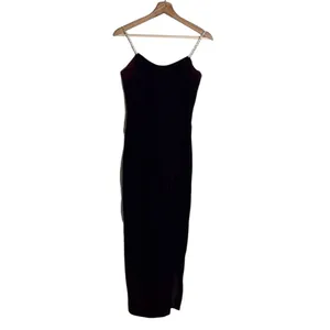 Vtg‎ Jessica McClintock ladies velvet purple dress beaded straps size 7/8 90s thumbnail 2