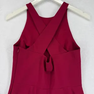 BHLDN Klara Dress‎ Wine Merlot Maxi Criss Cross Back Anthropologie Size 4 READ thumbnail 12